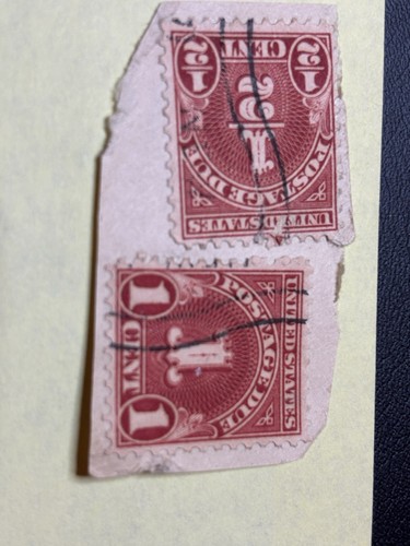 Very rare stamp 1 cent red postage due Used