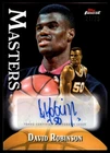2023-24 Finest Masters Autographs Black Refractors #MADR David Robinson Spurs/25