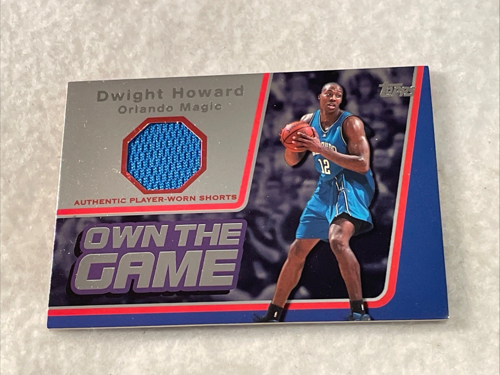 2006 Topps Own The Game Dwight Howard Player Worn Card #OTGA-dh Magic