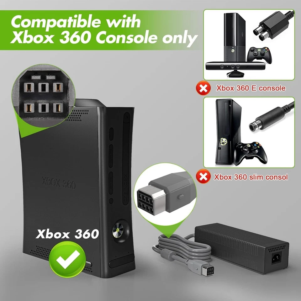 203W Power Supply for Xbox 360 Console - Image 4 of 4