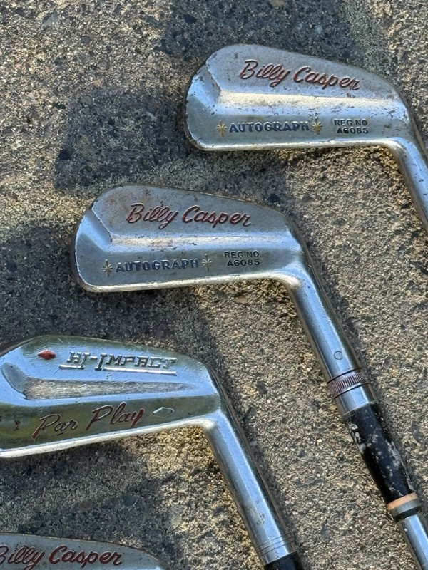 Billy Casper Autograph Vintage Men's Right-Handed Steel Shaft Iron Set 7 Pieces