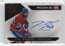 2010-11 Panini Luxury Suite Rookies Group 3 468/499 PK Subban #164 Auto f0l