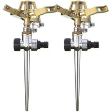 Impulsregner Kreisregner 2er Set Sprinkler Rasensprenger 360 Grad