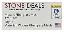 Mosaic Mesh Back Mounted Tile 12"x48", 1.5 Oz, Non-Sticky Manufacturer Direct 