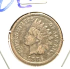 1886 type 2 indian head penny VG rough