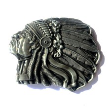 Indian Warrior Men Women Belt Buckle Western Cowboy Native American XIW-01 