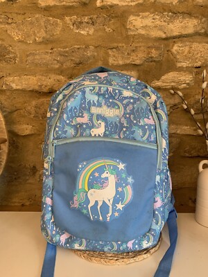 GIRLS SMIGGLE BLUE PINK UNICORN PRINT LARGE