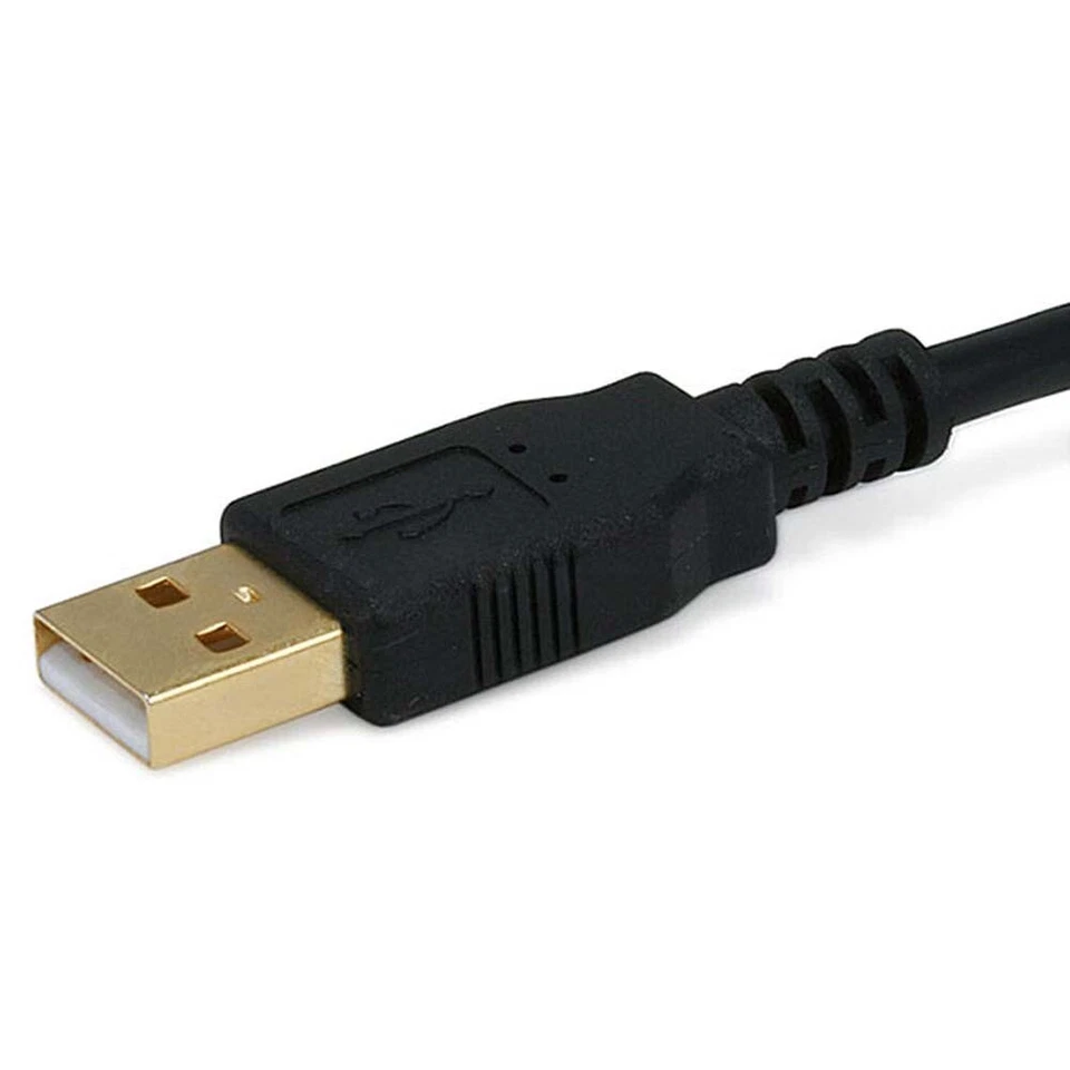 10FT USB-A Male to Mini B 5-Pin Male Sync Data Charge Cable Ferrite Core Gold - Image 2 of 4