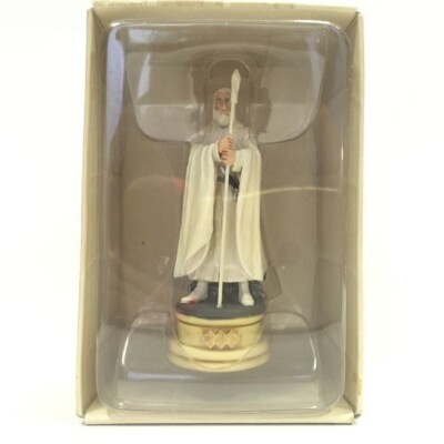 Gandalf the White (White Bishop) Lord of Rings. Chess Set. Eaglemoss Figures, 03