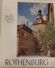 Rothenburg Over the Tauber Gernany Vintage Travel Book 40 color pic 1960 BK1602