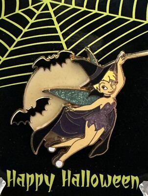 Disney DLR Tinker Bell Flying Halloween Witch 2006 Pin 48635