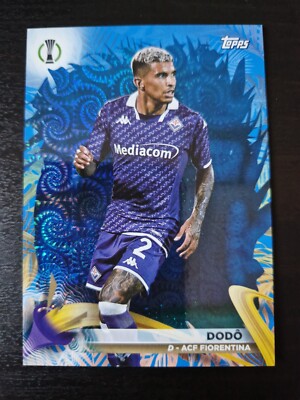 Dodo 2023-24 Topps Carnaval Edition UCC Football Card /99 Blue Fiorentina