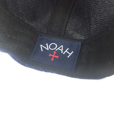 NWT Noah NY Men's Navy Blue Core Logo Embroidered Mohair