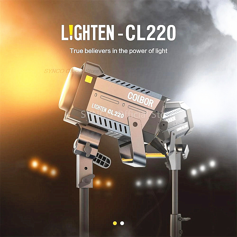 COLBOR CL220M Lite 200W Led Video Light Bi-Color 2700K-6500K APP