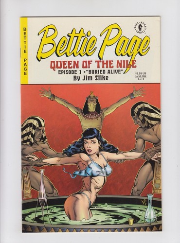 Bettie Page Queen of Nile 1 Dave Stevens Bondage Cover 9.0 VF/NM Dark Horse 2000