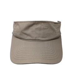 Signatures Slideback Sun Visor Hat Tan One Size Adjustable Lightweight Blank