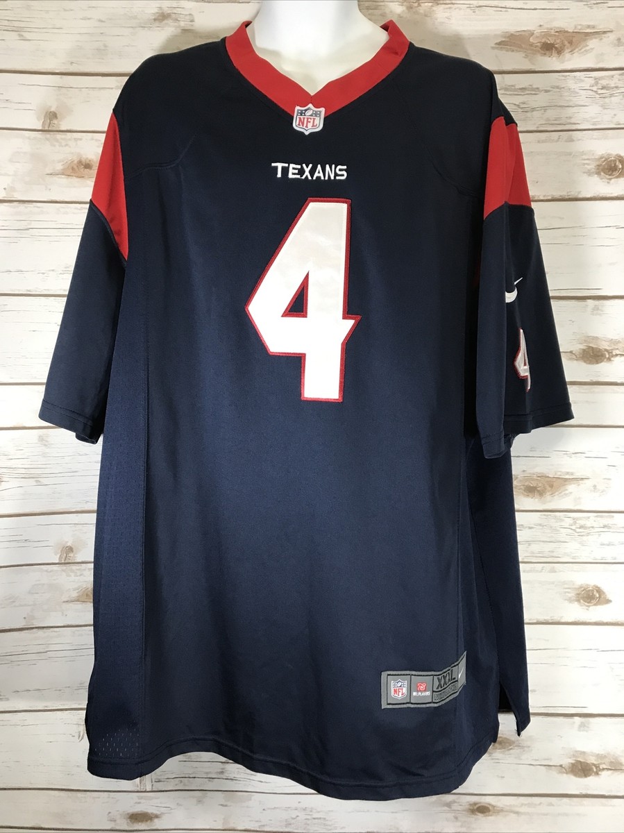 NFL Houston Texans Men Nike On Field Deshaun Watson #4 Jersey 3XL