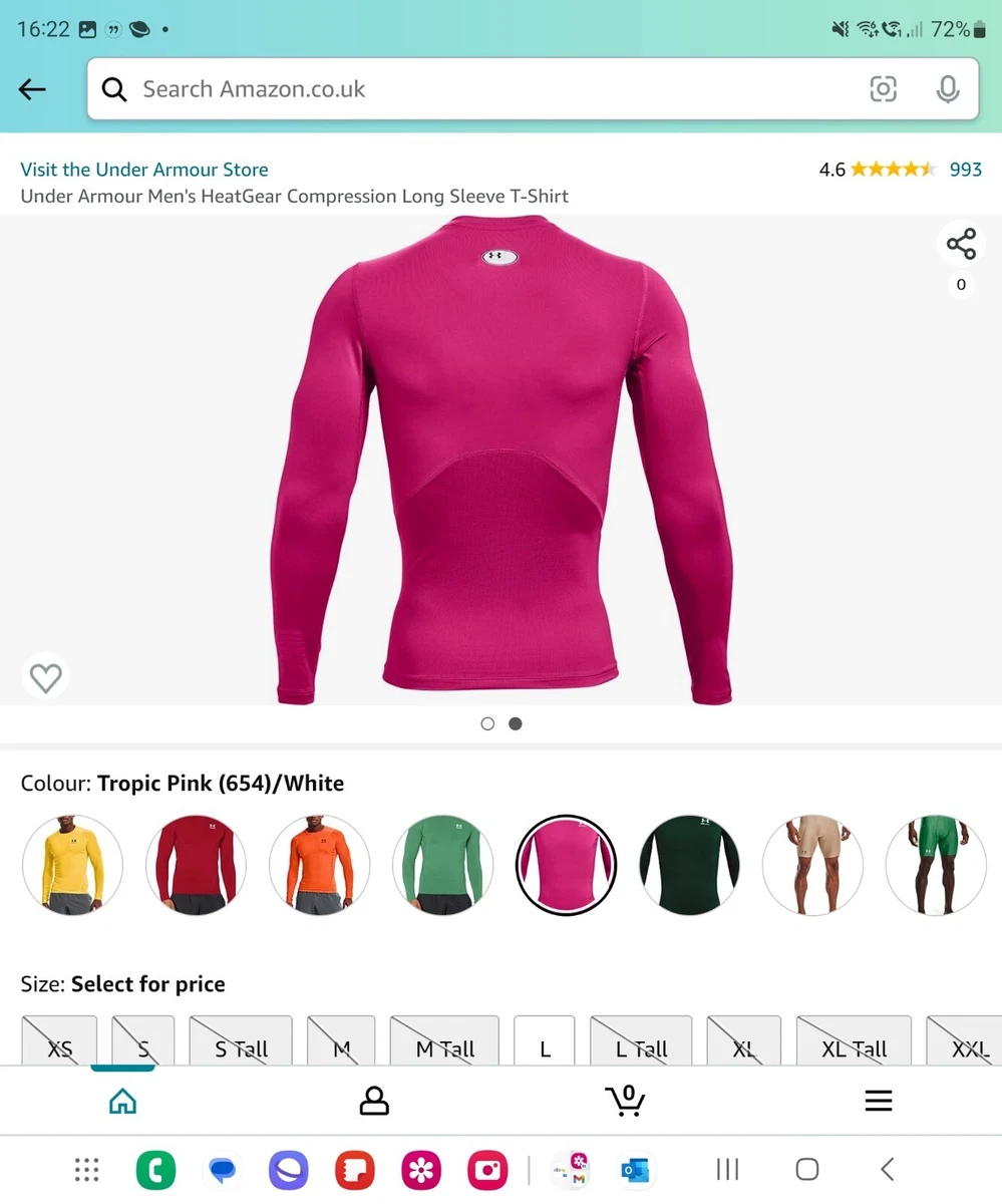 Under armour pink compression deals
