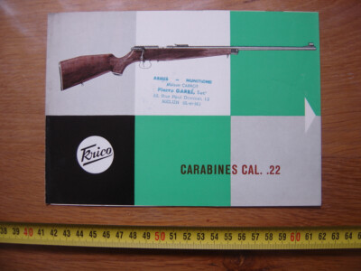 KRICO Handbuch Prospekt Karabiner Kaliber 22 Long Rifle Flyer technical manual