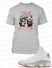 True Legends Men's Big Tall Small Pro Club Shaka Graphic Tee Shirt J13 Wolf Grey