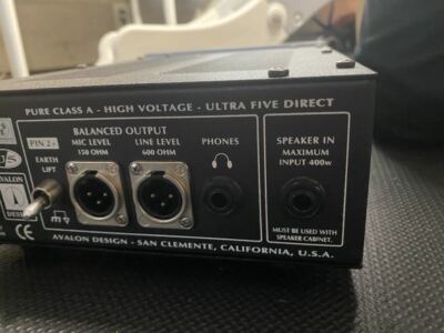 AVALON DESIGN Direct Box U5 Pure Class A Instrument DI-Pre
