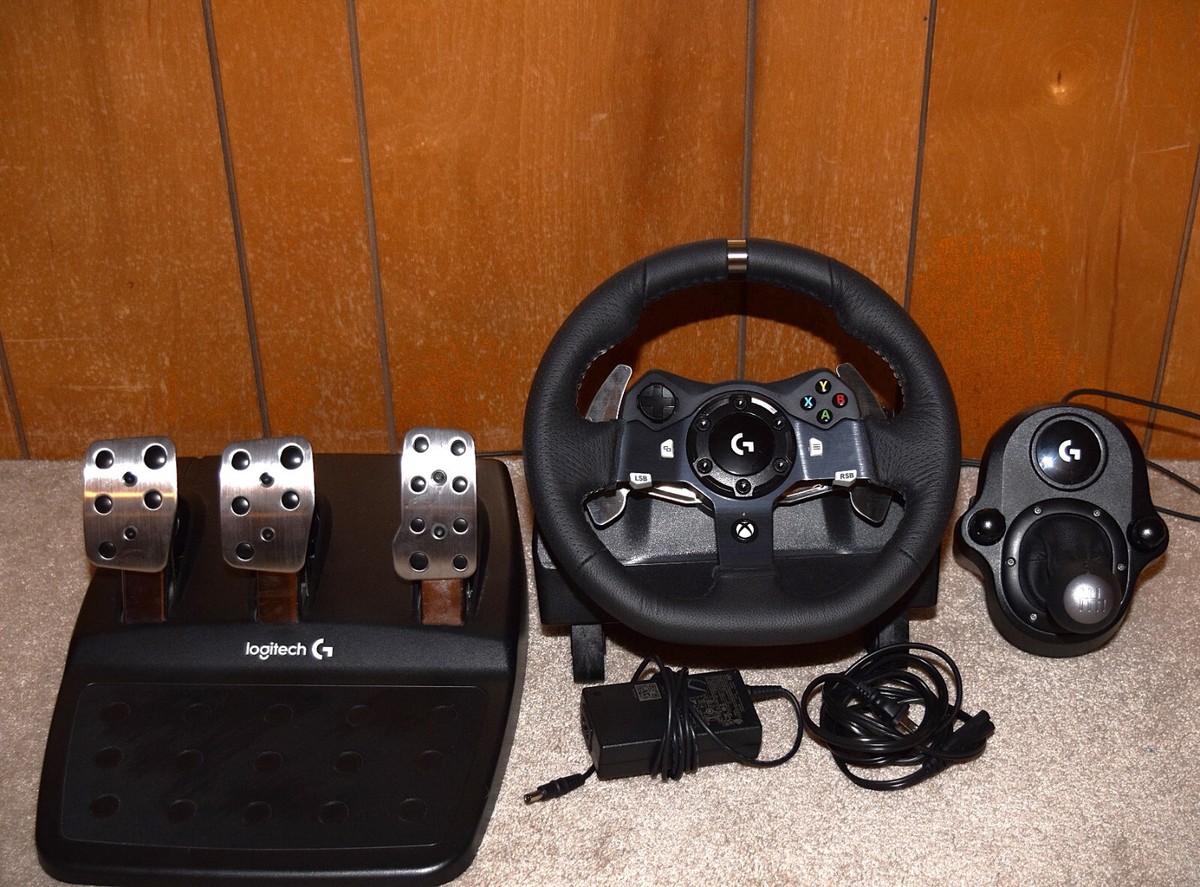 Logitech G920 Racing Wheel, Pedals and Shifter Bundle for Xbox X|S 