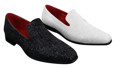 white glitter loafers