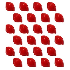 FLEOR 20pcs Red Mini Chicken Head Knobs Guitar Amp Amplifier Effect Pedal Knob