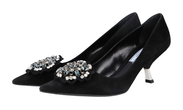 prada rhinestone shoes