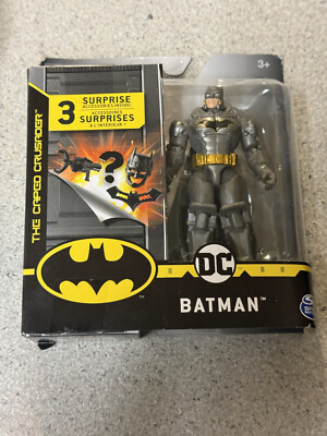 Spin Master DC Comics Armored Batman Gold Belt 4'' Figure. NEW