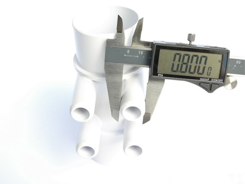 Manipolo spa vasca idromassaggio 4 porte 2"" slip x 2"" rubinetto x (4) 3/4"" barba liscia - Foto 5 di 6