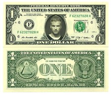 David Vero Banconota Dollaro US! Collezione Calcio Psg Manchester United Sport