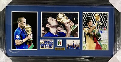 FABIO CANNAVARO GROSSO BUFFON Signed Photos Italy 2006 World