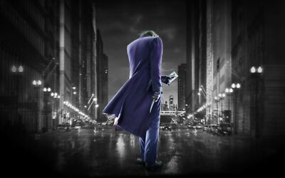 DC the dark knight joker heath ledger purple comics playmat gaming mat