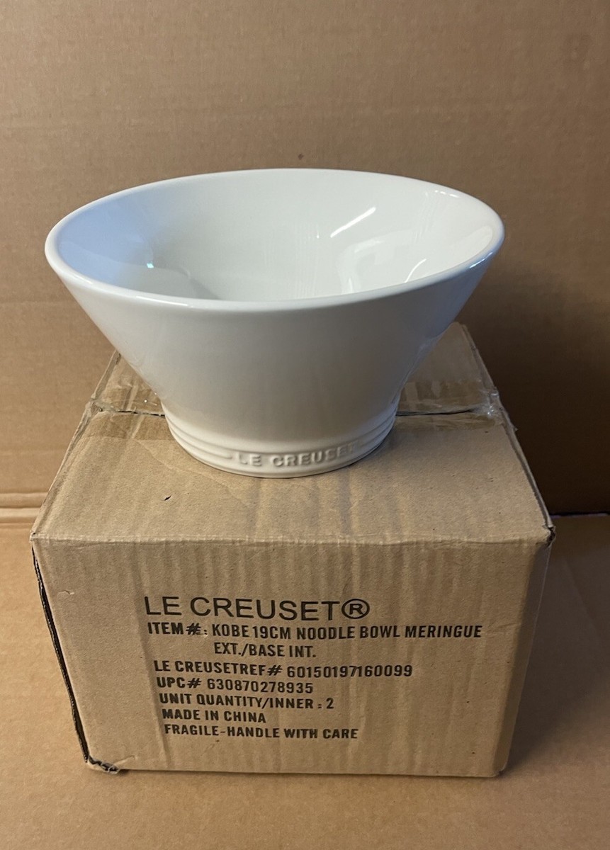 Le Creuset 19cm Stoneware Kobe Noodle Bowl -Meringue (NEW) | eBay