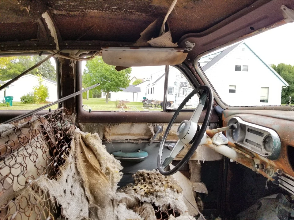 Asiento de banco delantero 4 puertas Chevrolet 1953 53 1954 54 55 56 1955 1956 Pontiac Foto 2 de 4