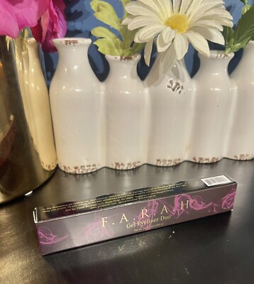 F.A.R.A.H GEL EYELINER DUO ABSOLUTE BLACK & BURNT PURPLE 2x0.008oz NIB