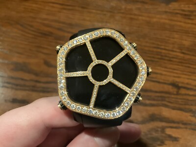 Jacob & Co. Black Ghost Rose Gold Diamond Bezel Quartz Mens Watch $24,800 SRP