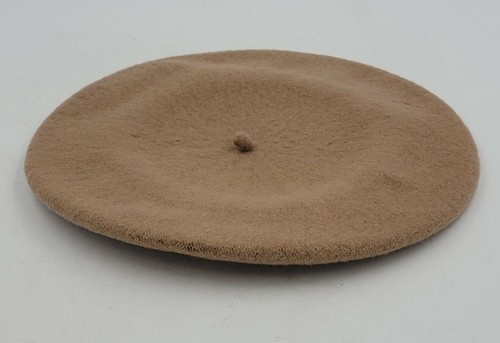 Beret Basque De Luxe Womens Wool Beige 