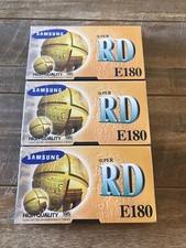Bundle Of 3 Samsung Super RD E180 VHS Blank Videos Brand New Sealed 3x 3 Hours