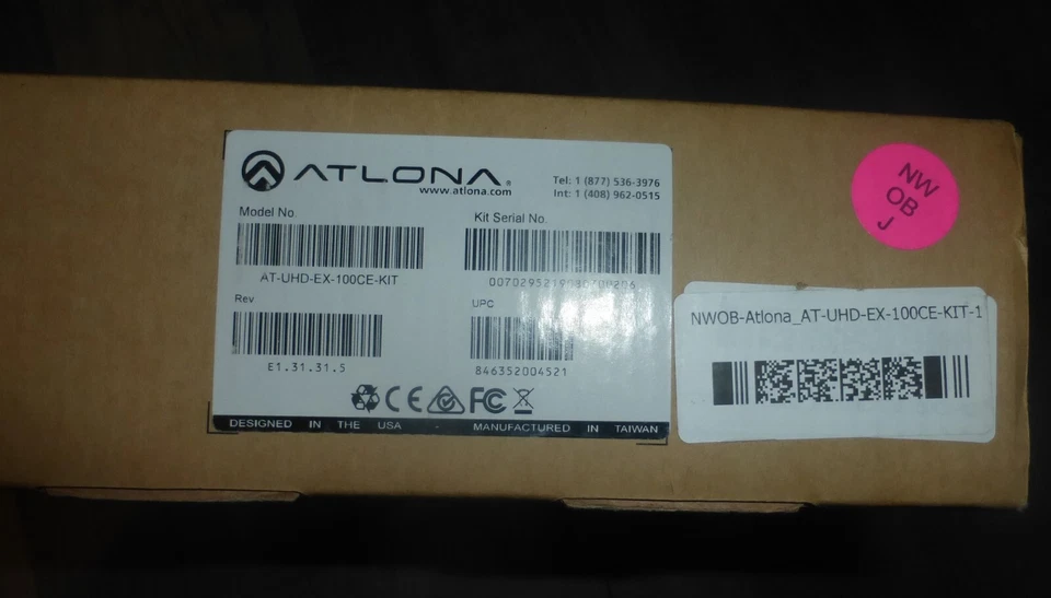 Atlona AT-UHD-EX-100CE-Kit, HDMI Splitter, 4K HDMI Extender - Image 3 of 4