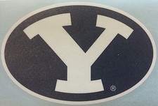 BYU COUGARS 3" PREMIUM VINYL DECAL SET OF 2 LICENSED NCAA