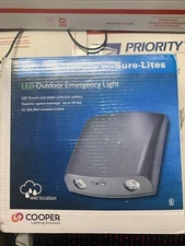 Cooper Sure-Lites SELW25 Silver Led Wet Location Outdoor Emergency Light  