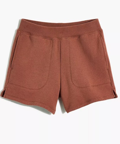 MADEWELL MWL TERRY COTTON SWEAT SHORTS 