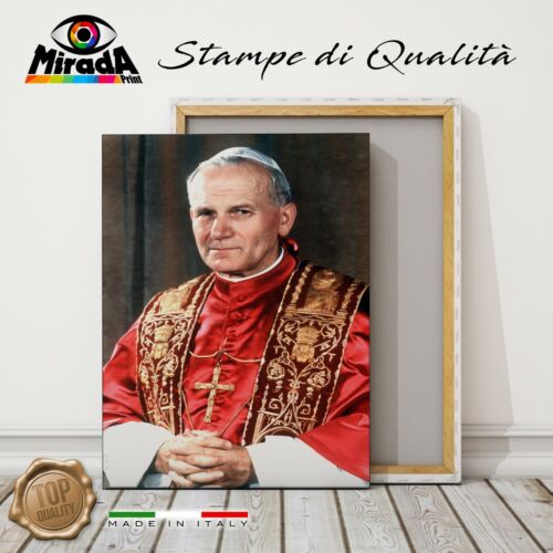 Peinture Papa Giovanni Paolo II ( Karol Wojtyla) Impression Toile Pregio Seliger - Afbeelding 1 van 3