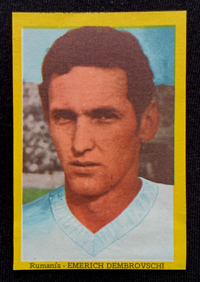 【新品】1970 ワールドカップ メキシコ大会 1970 Mexico World Cup FIFA Cromo #204 EMERICH DEMBROVSCHI Romania