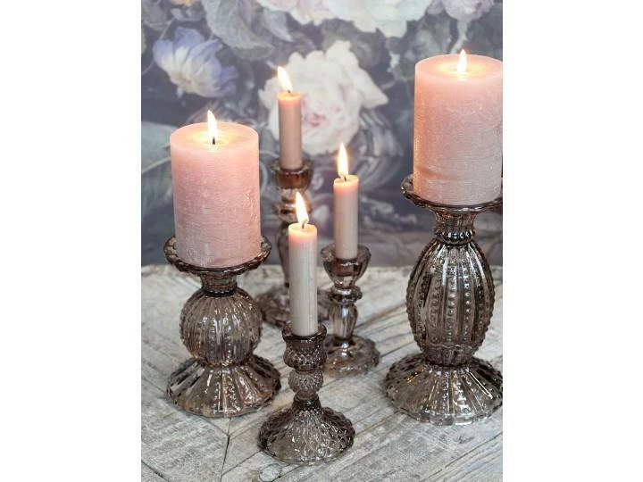 Grey candlestick holders sale