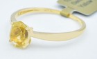 GENUINE  1.24 Cts YELLOW TOPAZ RING 10K GOLD - Free Appraisal Service - NWT — photo 2