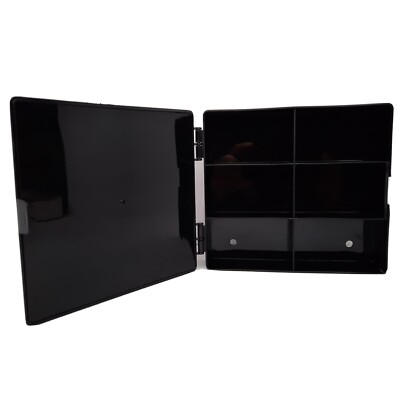 NEW HOT WHEELS HINGED BLACK PLASTIC STORAGE CASE HOLDS RACE 6 CARS - Foto 11