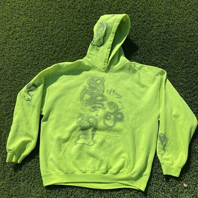 XL ビリーアイリッシュ Billie Eilish 2019 ワールドツアー Billie Eilish 2019 World Tour Sweatshirt Size LARGE Rare Neon
